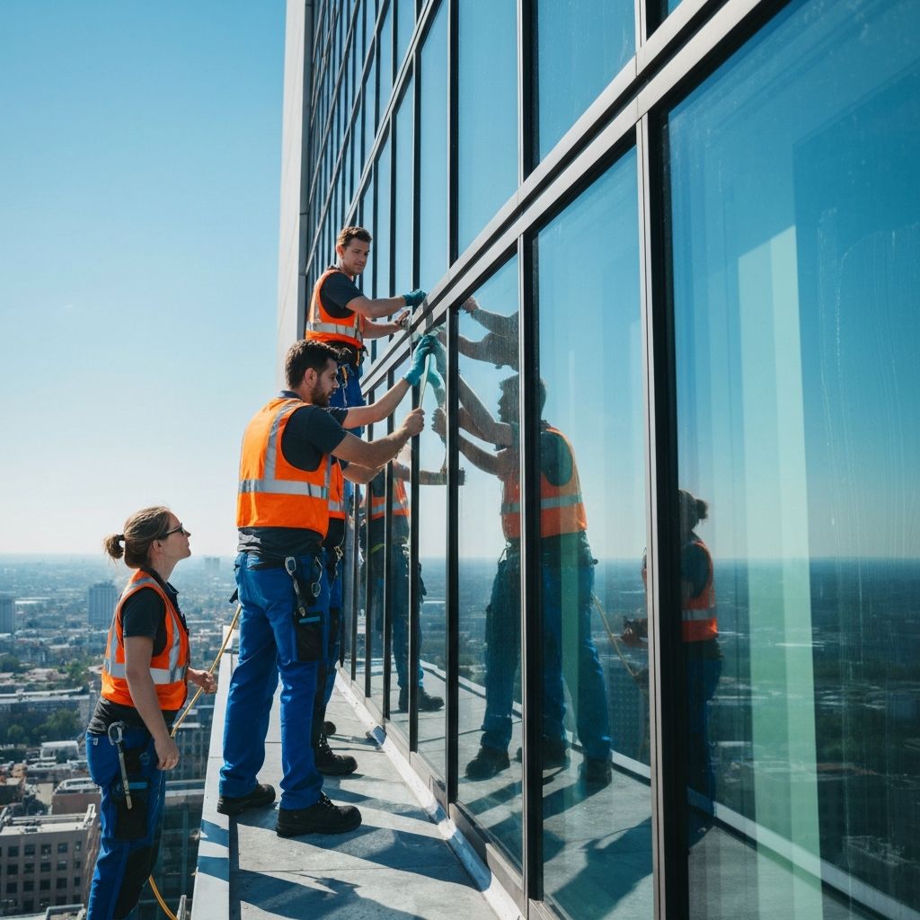 Professional window cleaning service